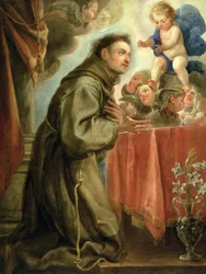 St. Anthony of Padua adoring the Christ Child